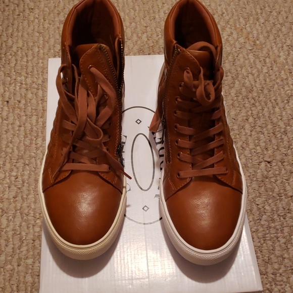 steve madden leather high tops